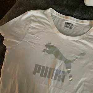 White Holographic Puma Shirt